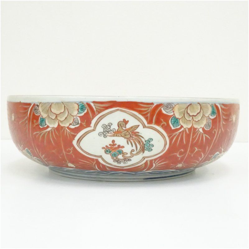 明治期 伊万里焼 錦手花鳥文 三ッ鉢 食器 おしゃれ アンティーク レトロ 和食 和風 丼 器 小鉢 中鉢 料理 来客 居酒屋 旅館 カフェ