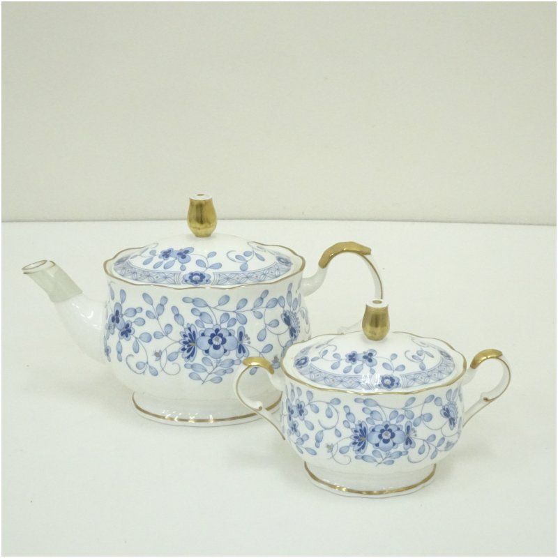 NARUMI ナルミ ミラノ ティーポット シュガーポット 食器 おしゃれ かわいい レトロ アンティーク インテリア テーブルウェア 砂糖入れ 食卓 twot