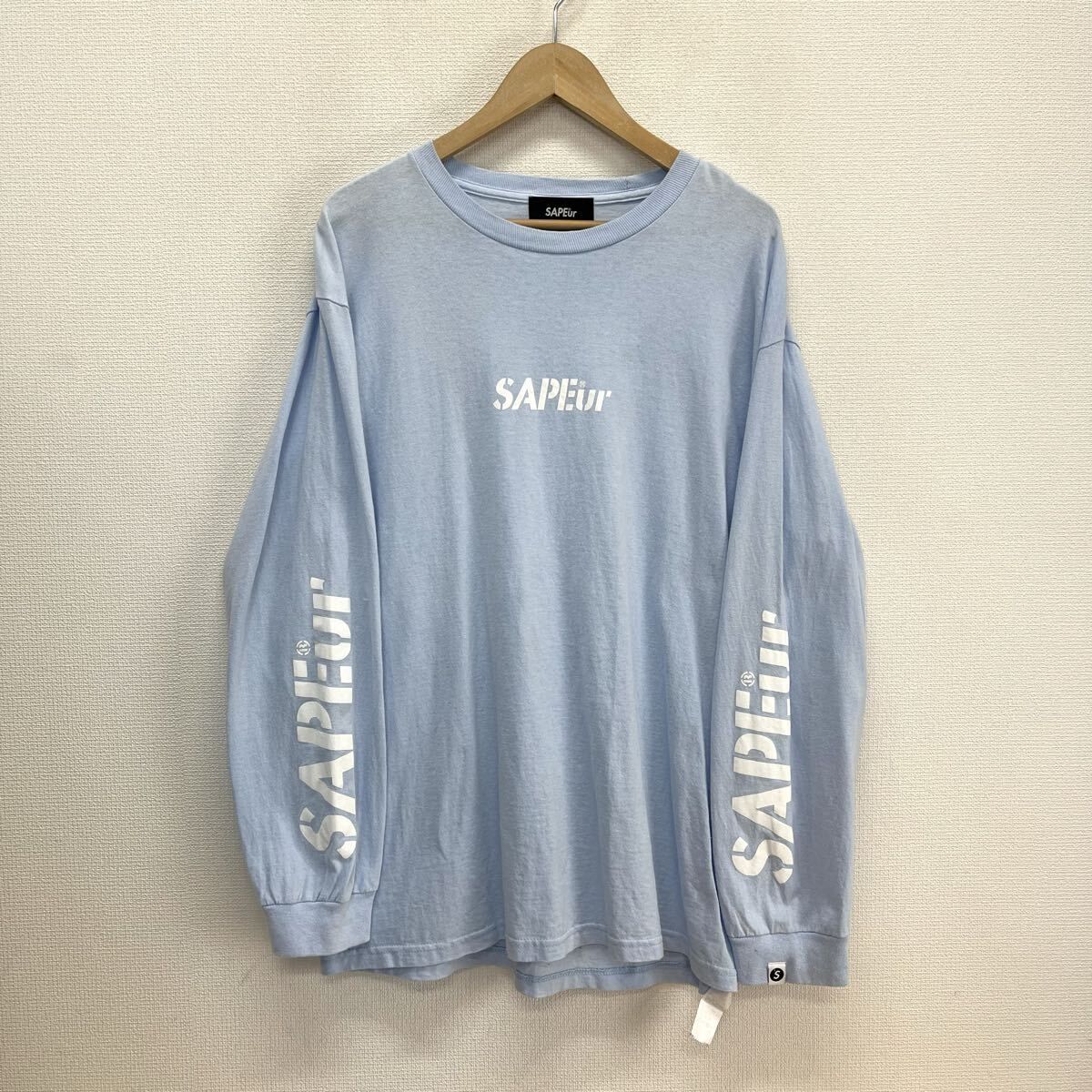 SAPEur ロンT ロゴ SAPEur サプール ロゴTシャツ ロンT 白 ホワイト 