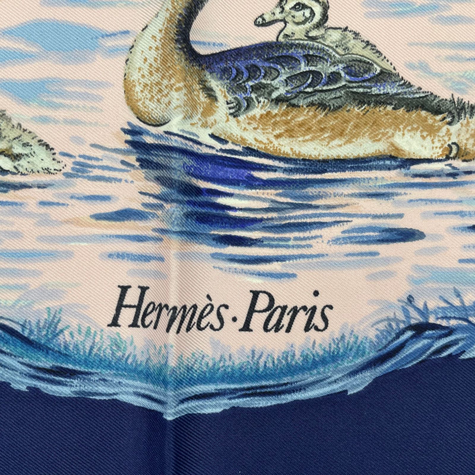 極美品 HERMES エルメス スカーフ シルク カレ90 Halte en Camargue