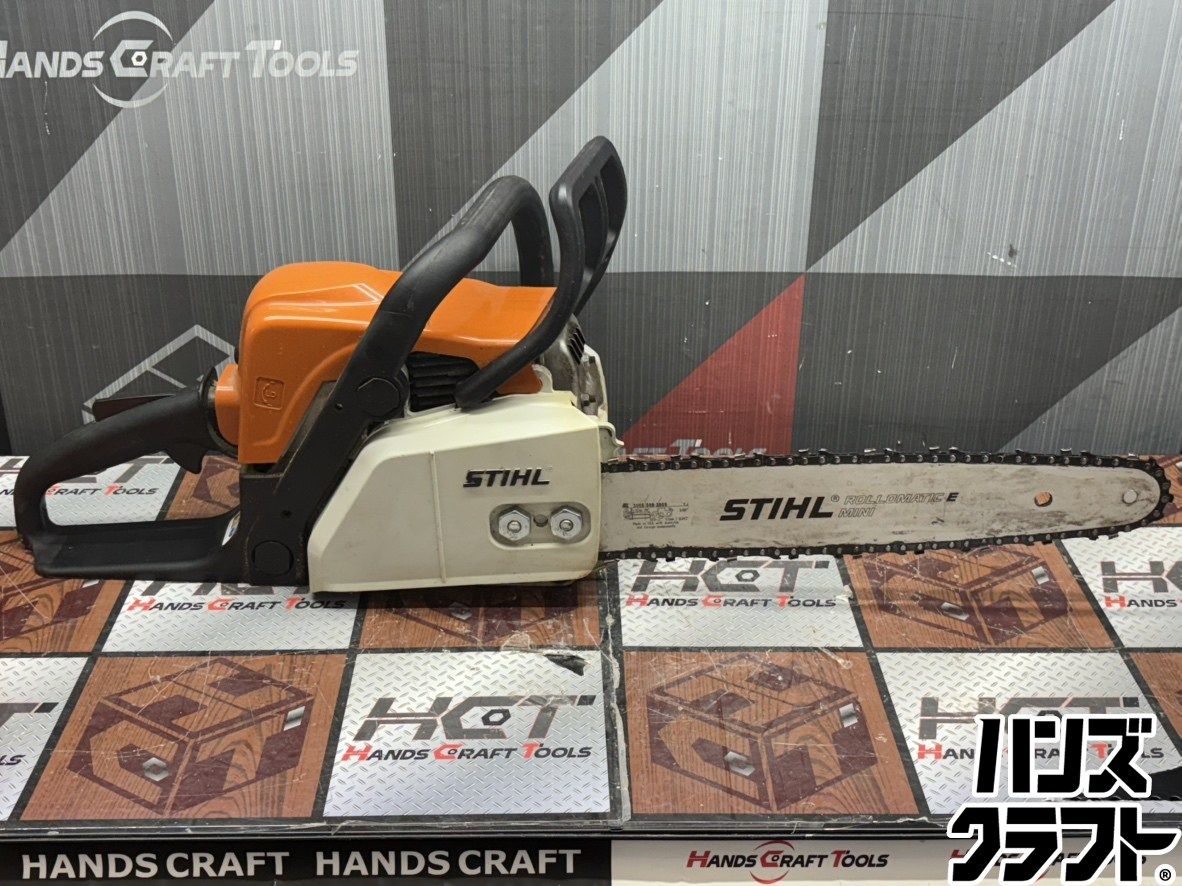 【中古】スチール STIHL MS170C チェーンソー 30CC 35㎝バー【ハンズクラフト佐賀】 〇【送料無料】スチール STIHL MS170C チェーンソー 30CC 35㎝バー