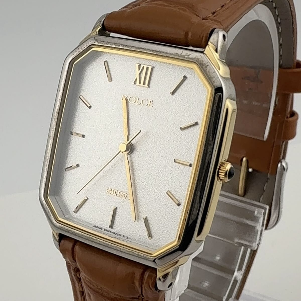 SEIKO 8N41-5170 セイコー DOLCE ドルチェ クォーツ スクエア メンズ 