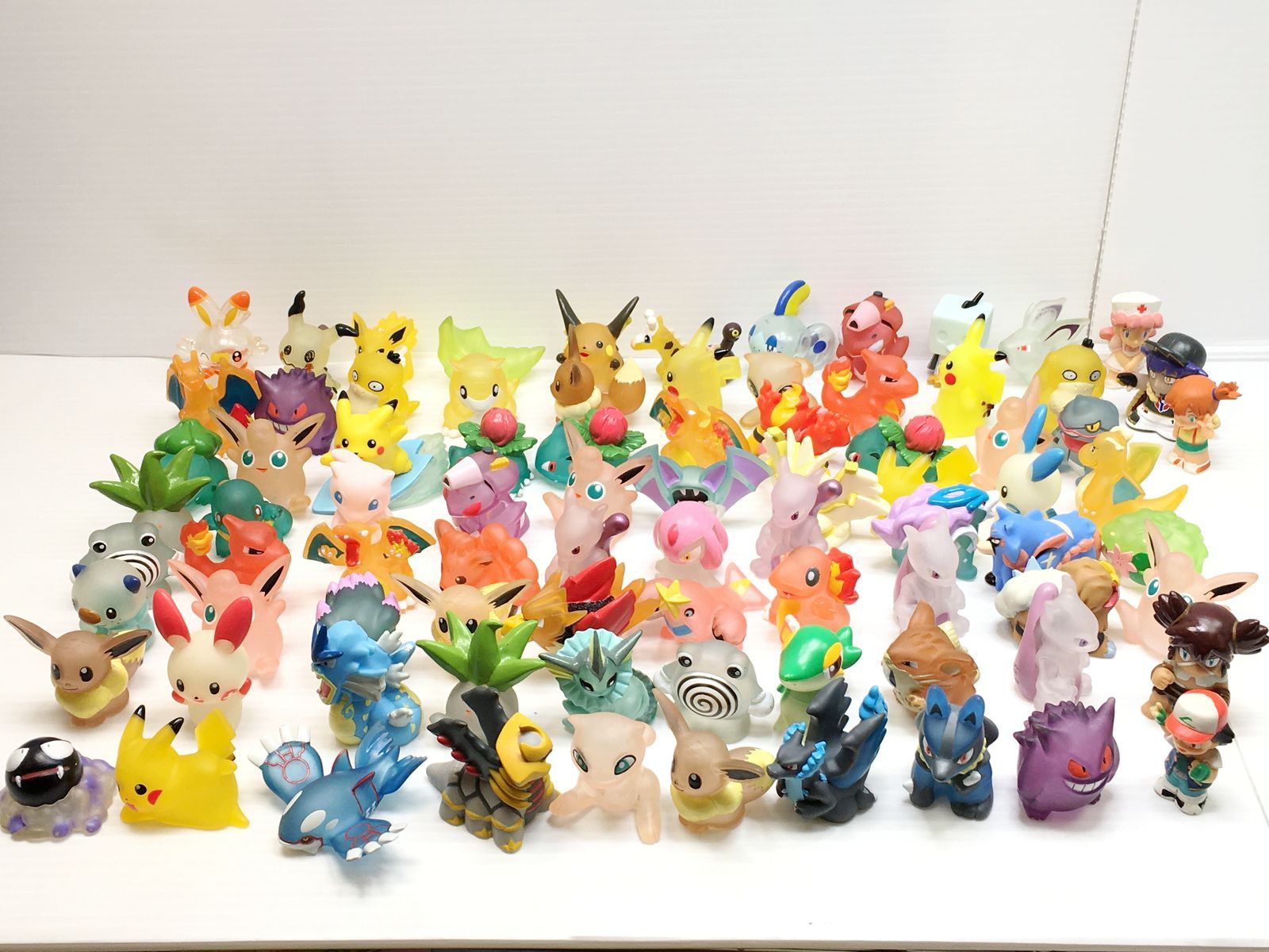 ポケモン 指人形 クリアカラー多め ピカチュウ|ミュウツー|トレーナー 大量まとめセット
