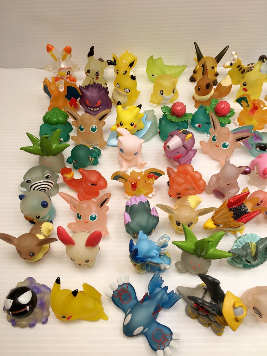 ポケモン 指人形 クリアカラー多め ピカチュウ|ミュウツー|トレーナー 大量まとめセット