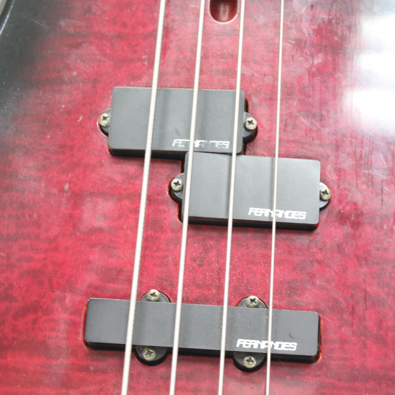 809)FERNANDES FRB-40 フェルナンデス キルトメイプルトップ レッド