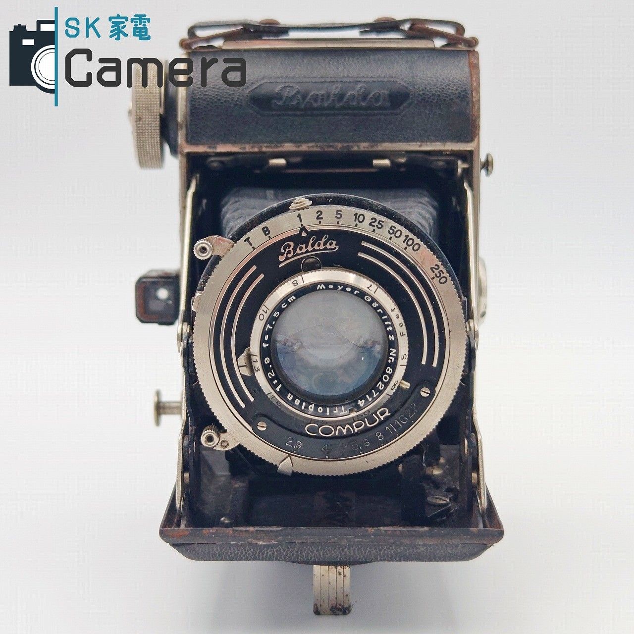 Trioplan Meyer Gorlitz Nettelコンテッサネッテル ☆Contessa I&frasl;他 COMPUR アンティーク　蛇腹カメラ Trioplan 1:2.9 F=7.5cm