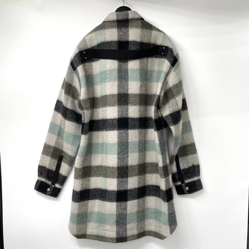 【中古】Rick Owens 22AW Outershirt in Pearl Plaid サイズ36 グレー RU02B2728-WFP リックオウエンス[17][240017752100] 中古】Rick Owens 22AW Outershirt in Pearl Plaid サイズ36 グレー