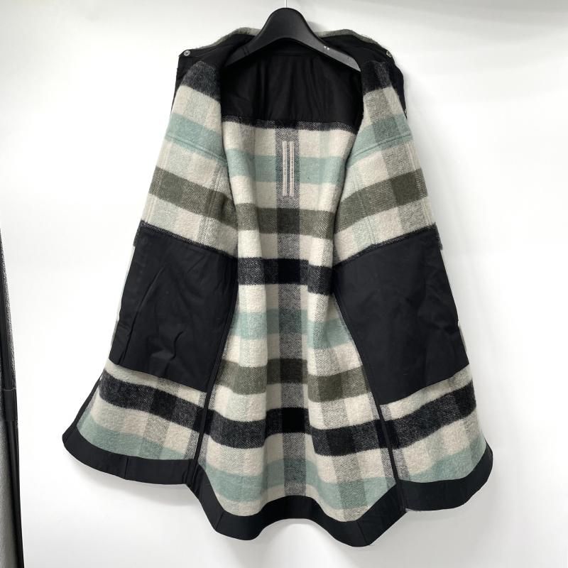 中古】Rick Owens 22AW Outershirt in Pearl Plaid サイズ36 グレー