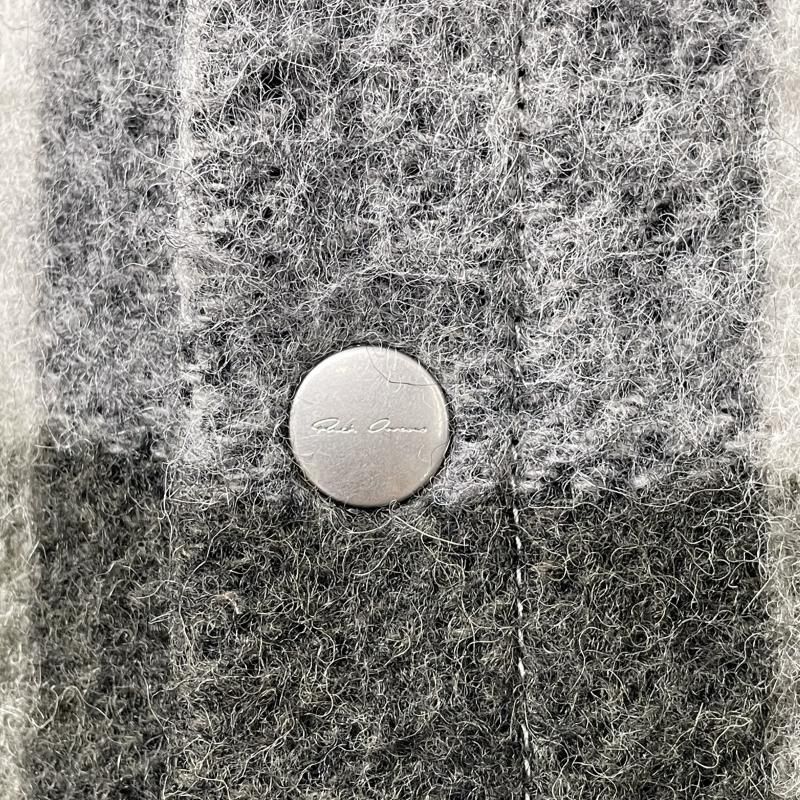 中古】Rick Owens 22AW Outershirt in Pearl Plaid サイズ36 グレー