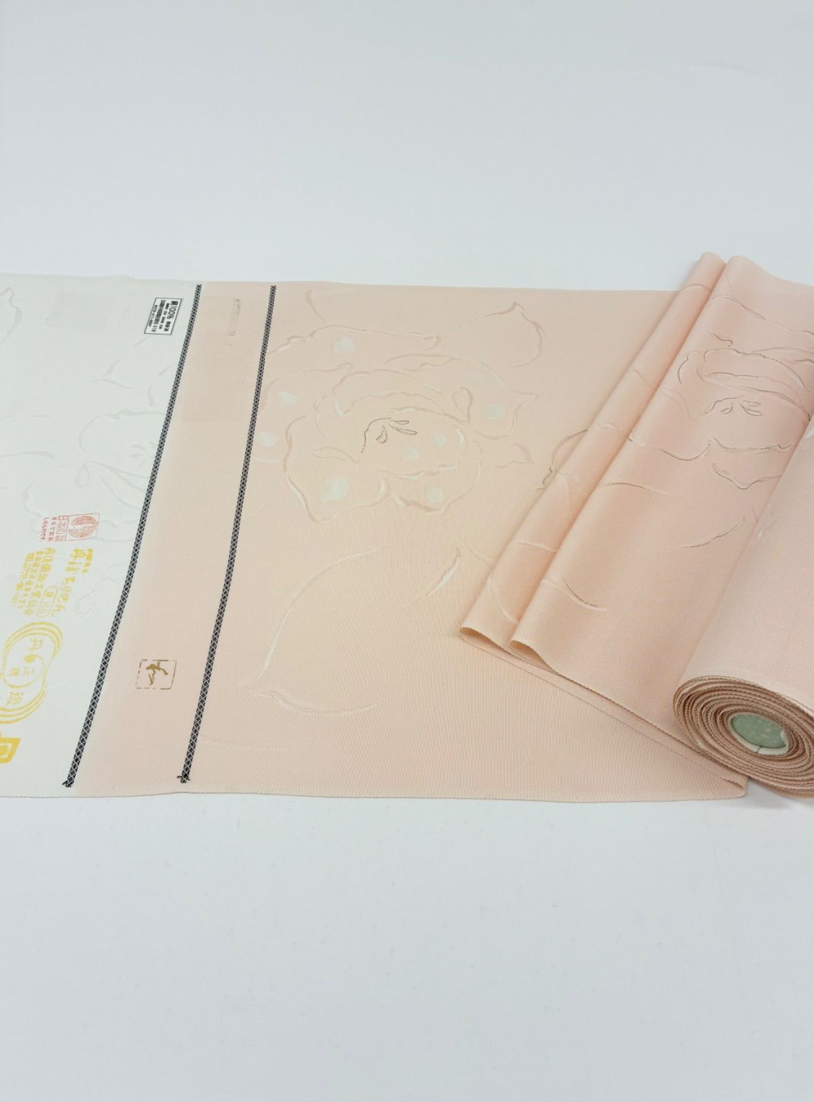 小紋 金彩 紋意匠 大輪 正絹 反物 T9366 【公式通販】