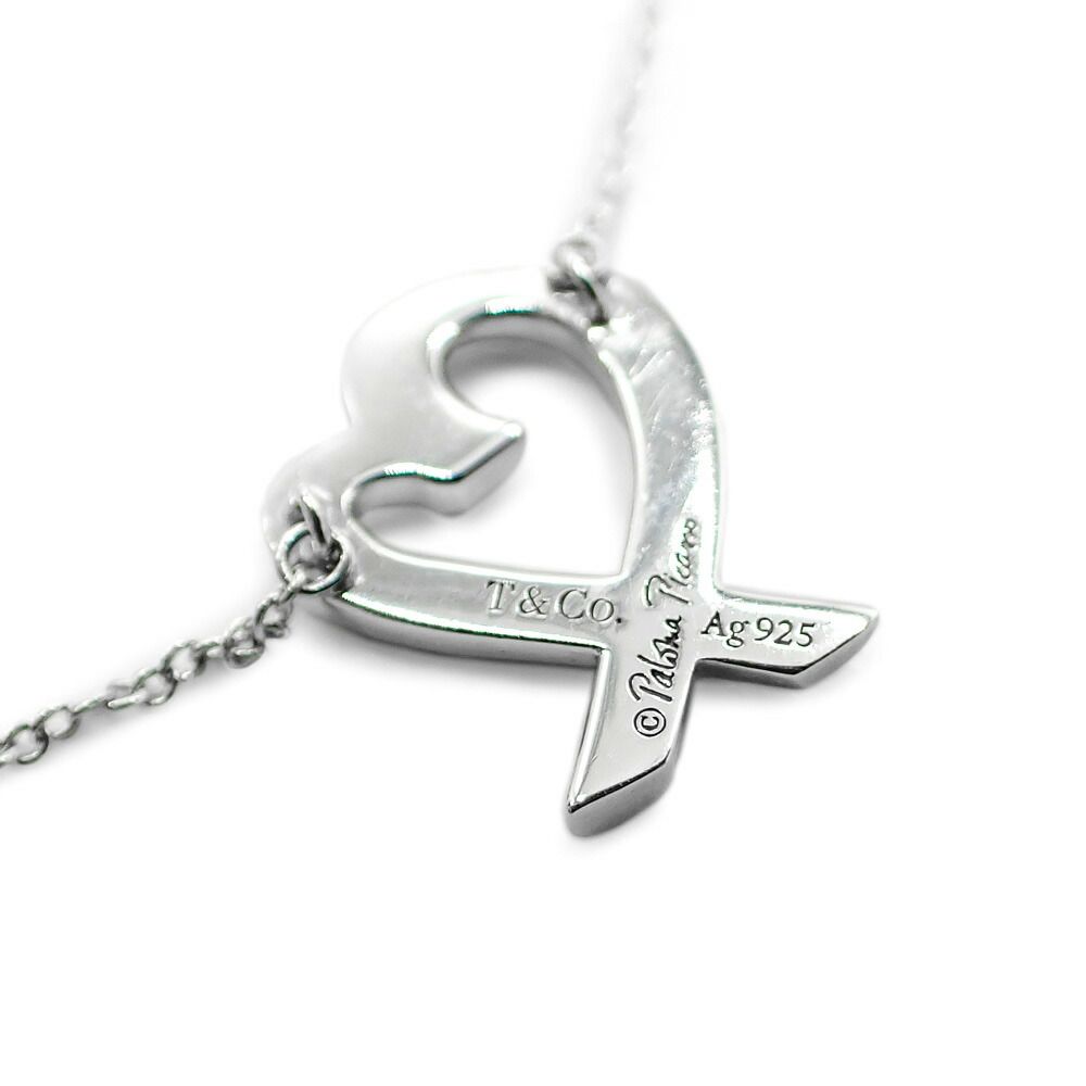 美品 Tiffany & Co ティファニー ラビング ハート ネックレス 60022337