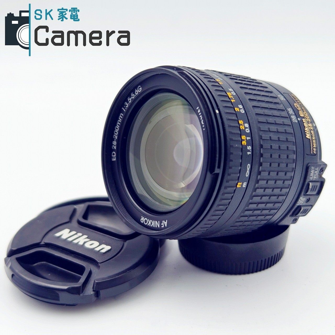 中古】 NIKON AF NIKKOR 28-200mm F3.5-5.6 G ED ニコン キャップ付 