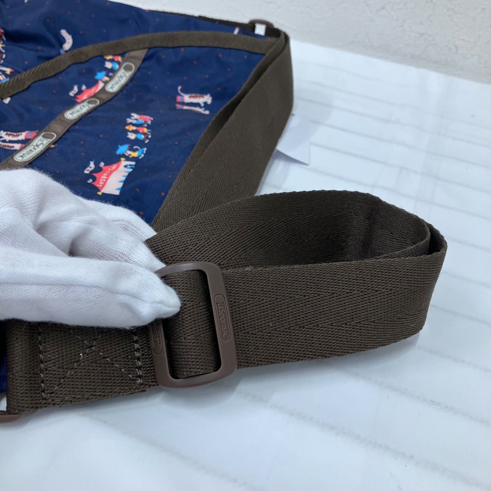 9380 LeSportsac レスポートサック ショルダーバッグ ネイビー 紺 