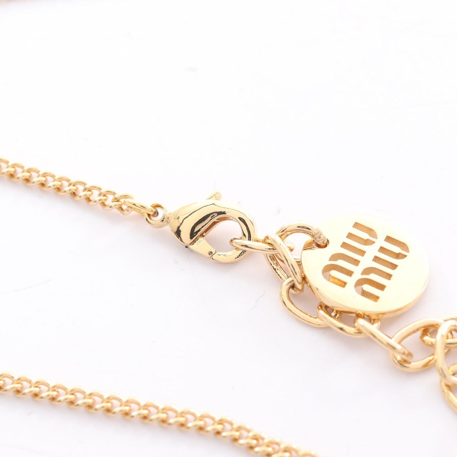 ミュウ ミュウ Miu Miu ネックレス 5IC0962F6TF0002 ブラック/ゴールド