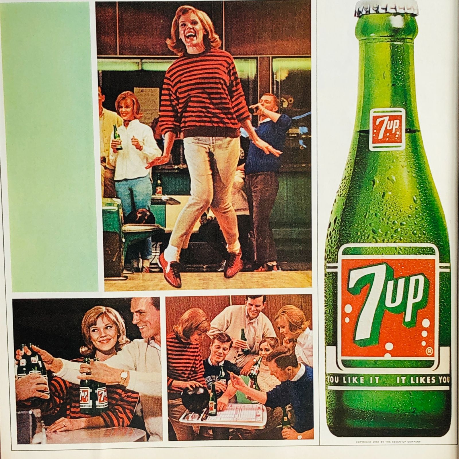 ビンテージ 広告 ポスター 『 セブンアップ 7UP 』 50