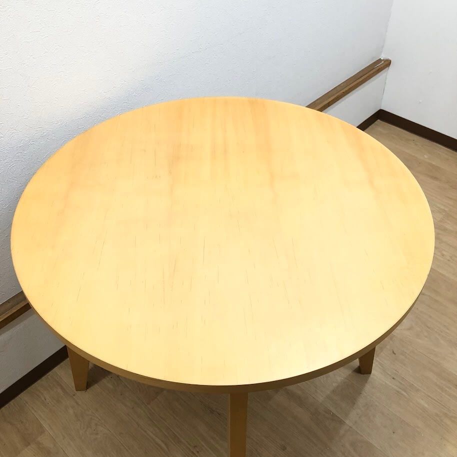 ss8365 【中古】 ウニコ ラウンドテーブル デュアル 85cm ナチュラル