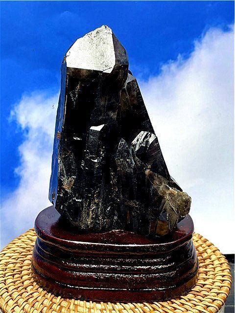 AAA級【魔除け】◇天然モリオン(黒水晶）クラスターB89C6/181C28C