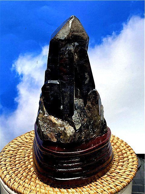 AAA級【魔除け】◇天然モリオン(黒水晶）クラスターB89C6/181C28C