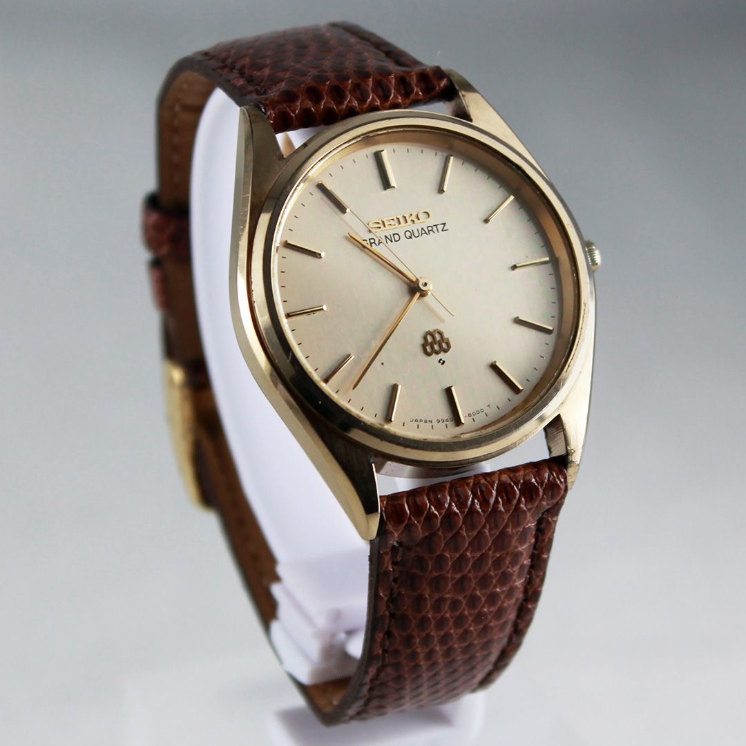 TTS3 SEIKO セイコー GRAND QUARTZ 9940-8010 シルバー文字盤 ゴールド