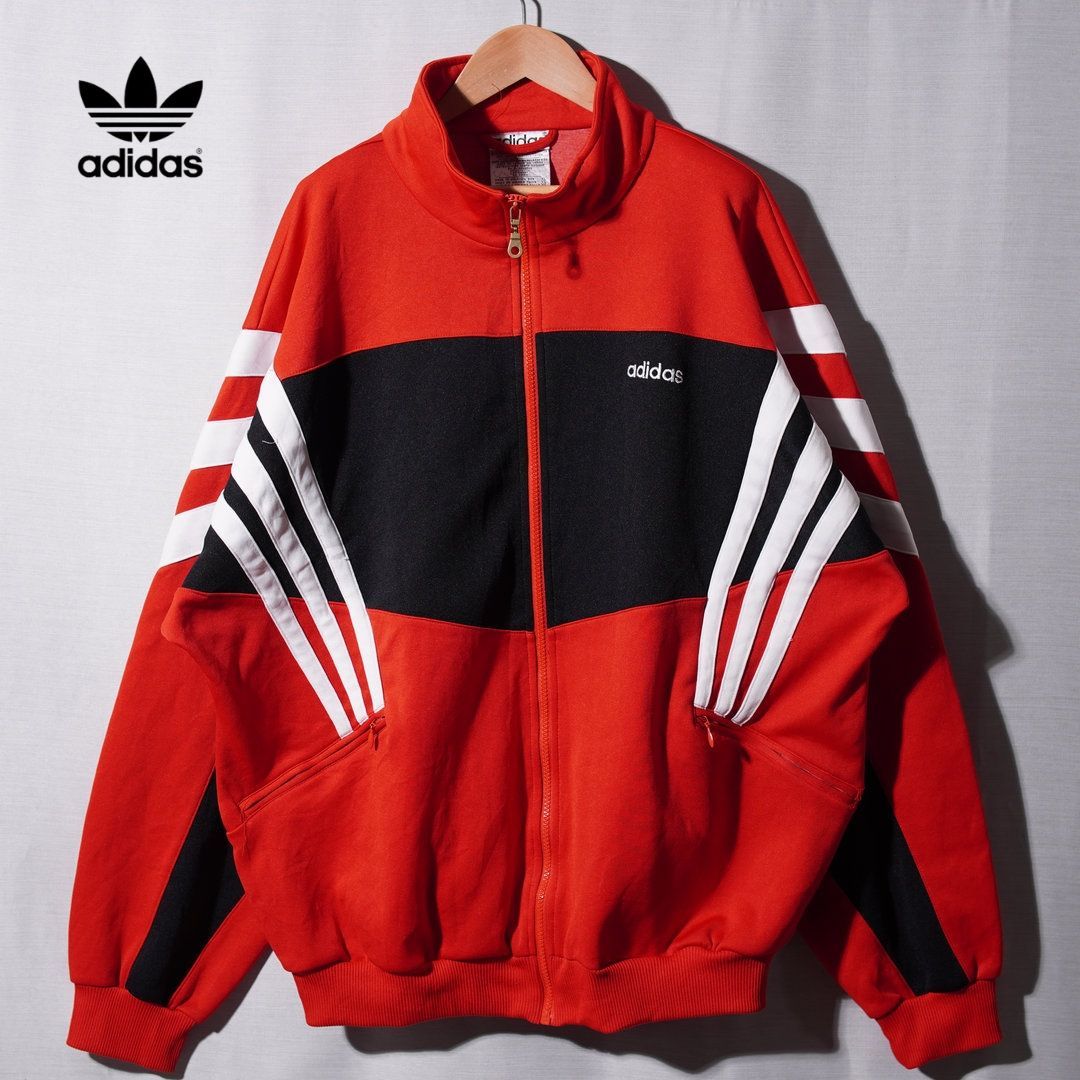 アディダス adidas トラックジャケット XL レッド 00s ヴィンテージ