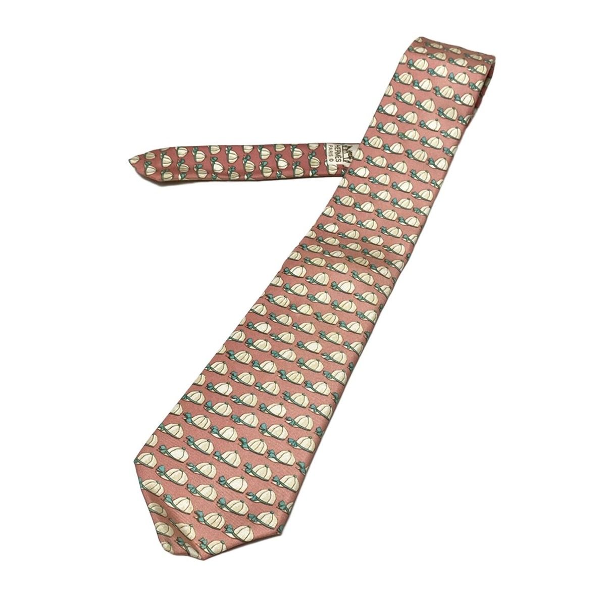 エルメス Hermes HERMES ネクタイ TIE 7cm フランス製 シルク HERMES
