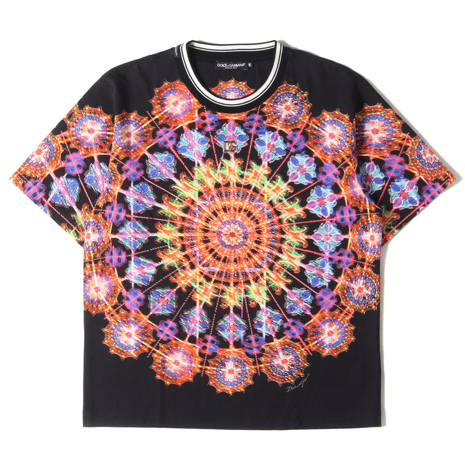 美品 DOLCE&GABBANA ドルチェ&ガッバーナ Tシャツ サイズ:48 22AW ロゴ 