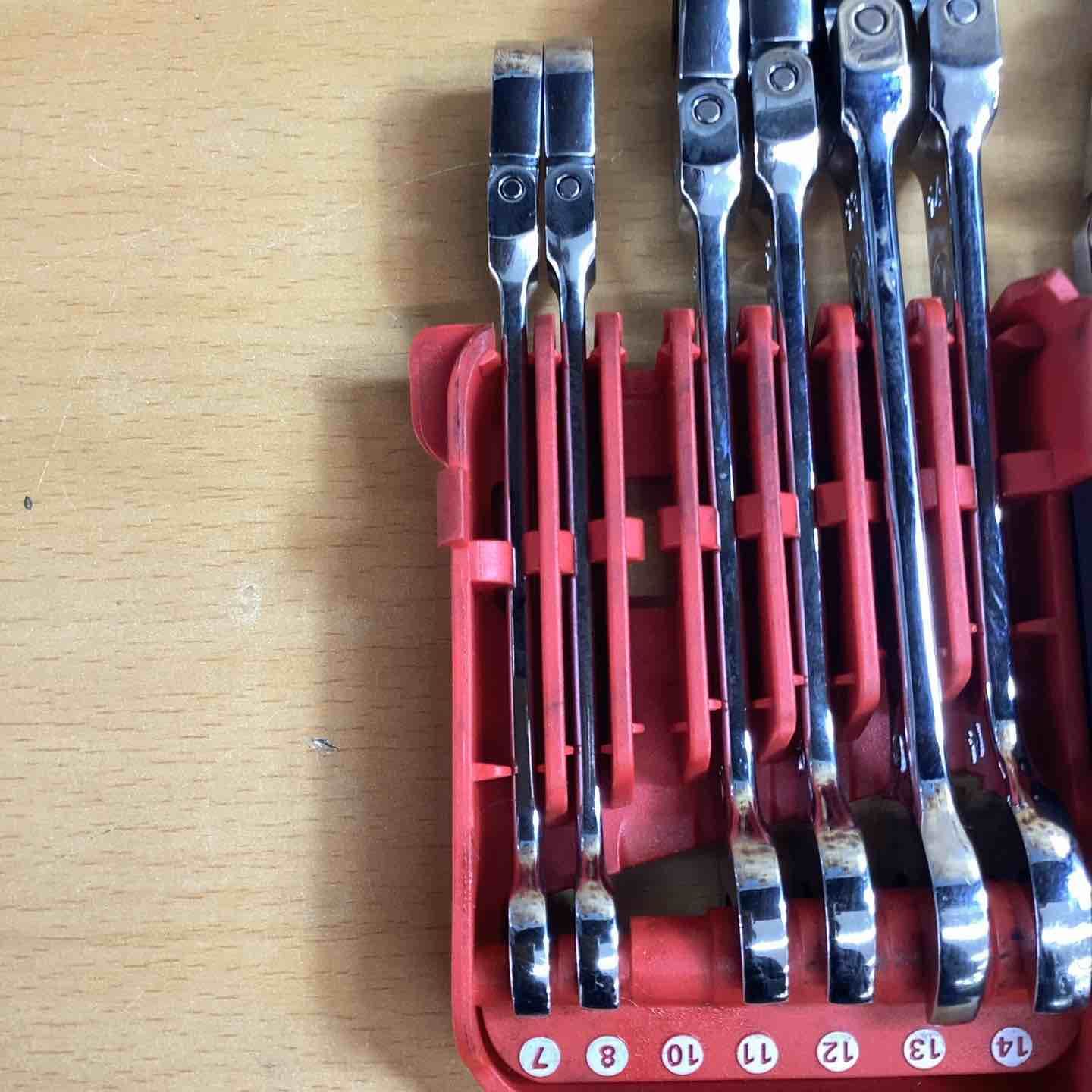 PTTRAY 12 フレックス コンビネーション ギア レンチ セット サイズ10のみ