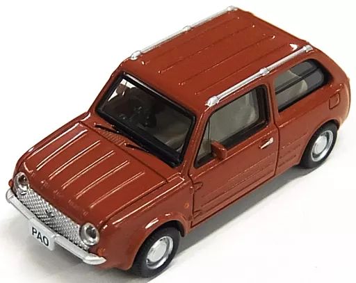 中古】ミニカー 1/64 Nissan PAO(テラコッタ) 「Nissan PAO