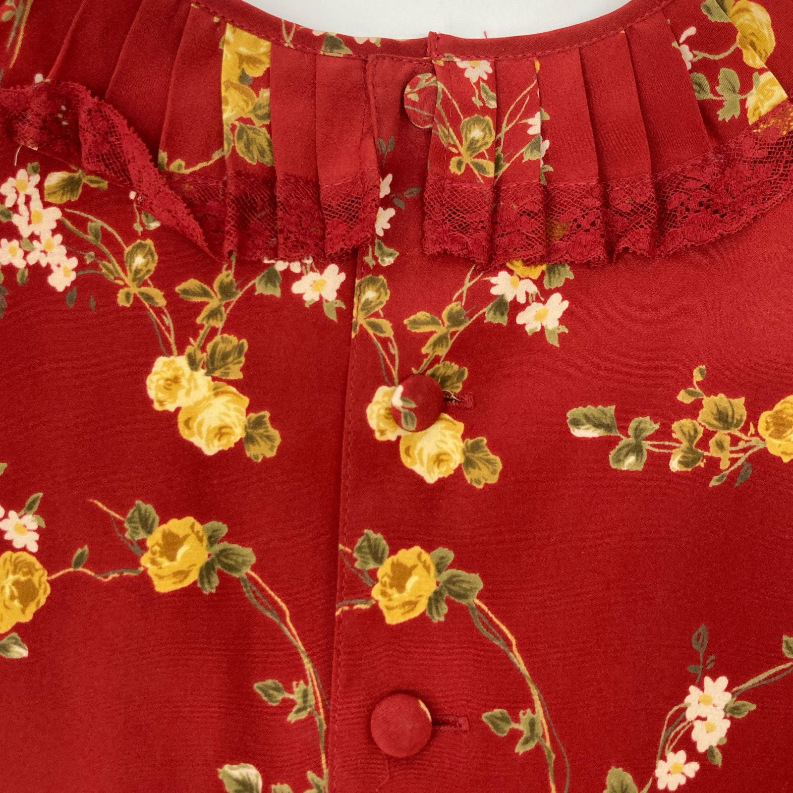 INGEBORG インゲボルグ ﾚｯﾄﾞ ﾌﾗﾜｰ ﾜﾝﾋﾟｰｽ 表記無し - メルカリ