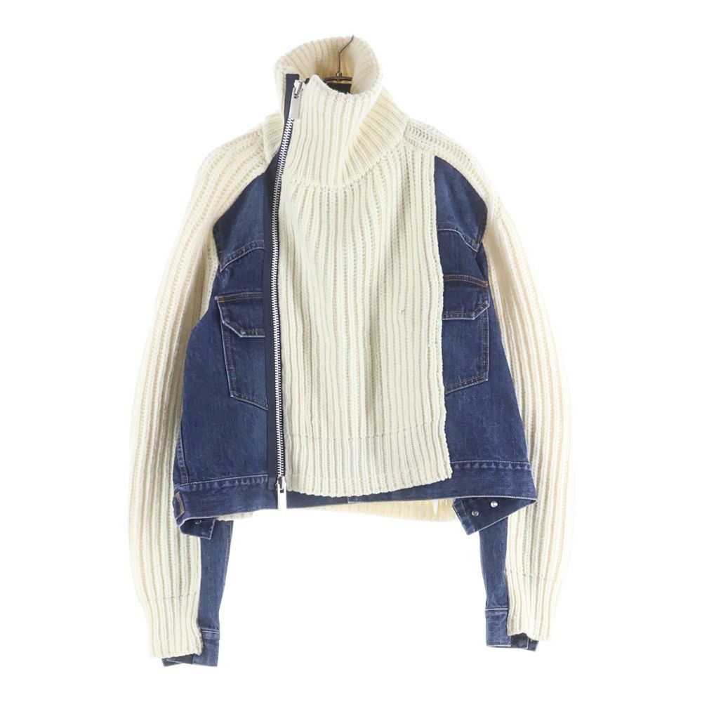 Sacai (サカイ) DENIM × KNIT BLOUSON デニムドッキング ジップアップ