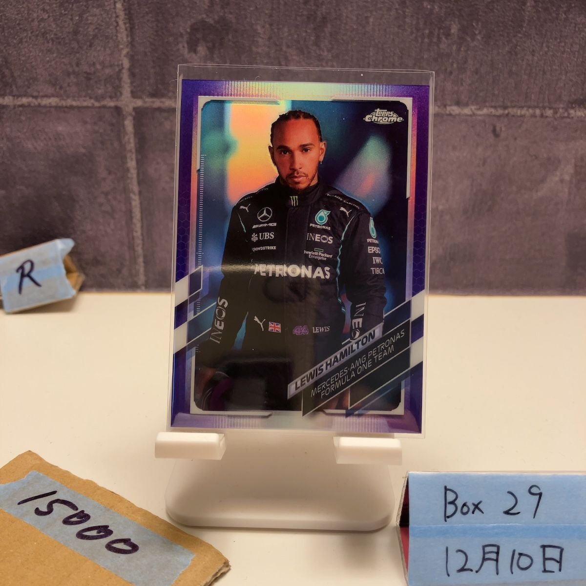 2021 Topps Chrome Formula 1 Lewis Hamilton 379 399 Mercedes AMG Petronas One Team Purple Refractor カード