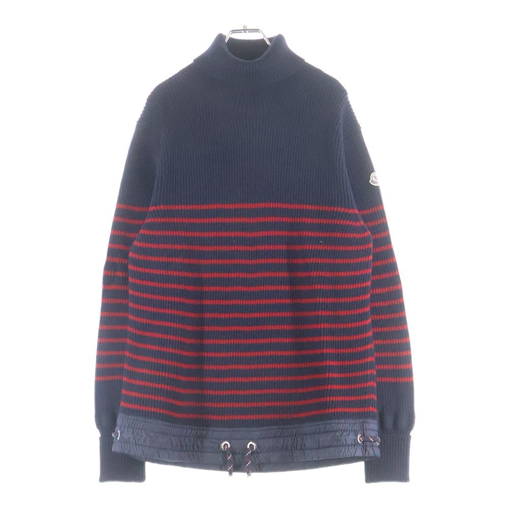 MONCLER (モンクレール) ボーダータートルネック ニットセーター 