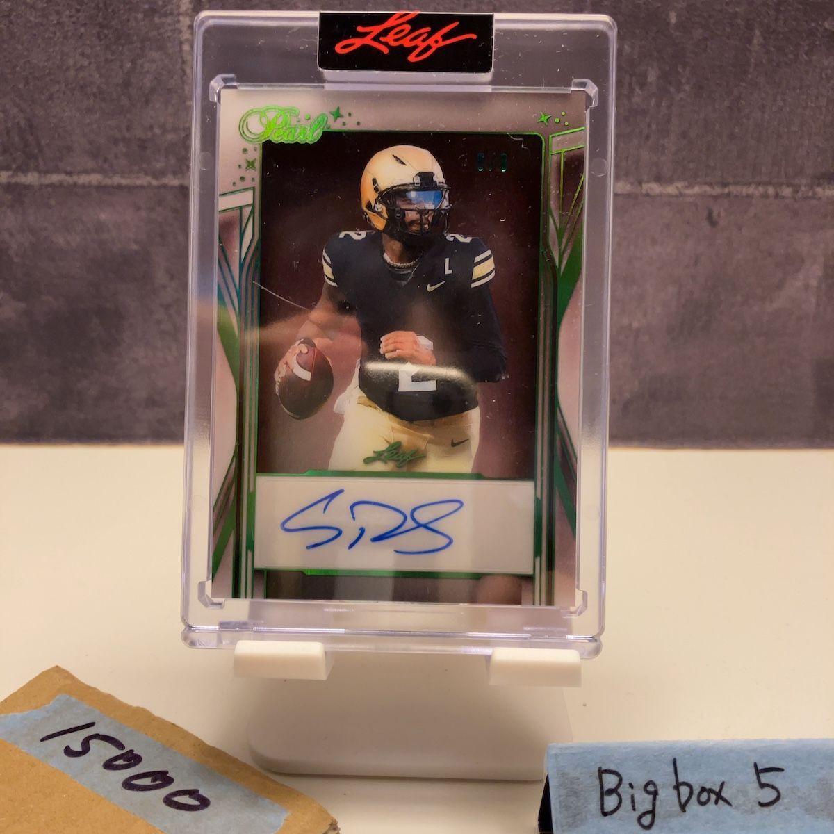 2023 Leaf Pearl Shedeur Sanders 直筆サインカード Colorado Buffaloes カード