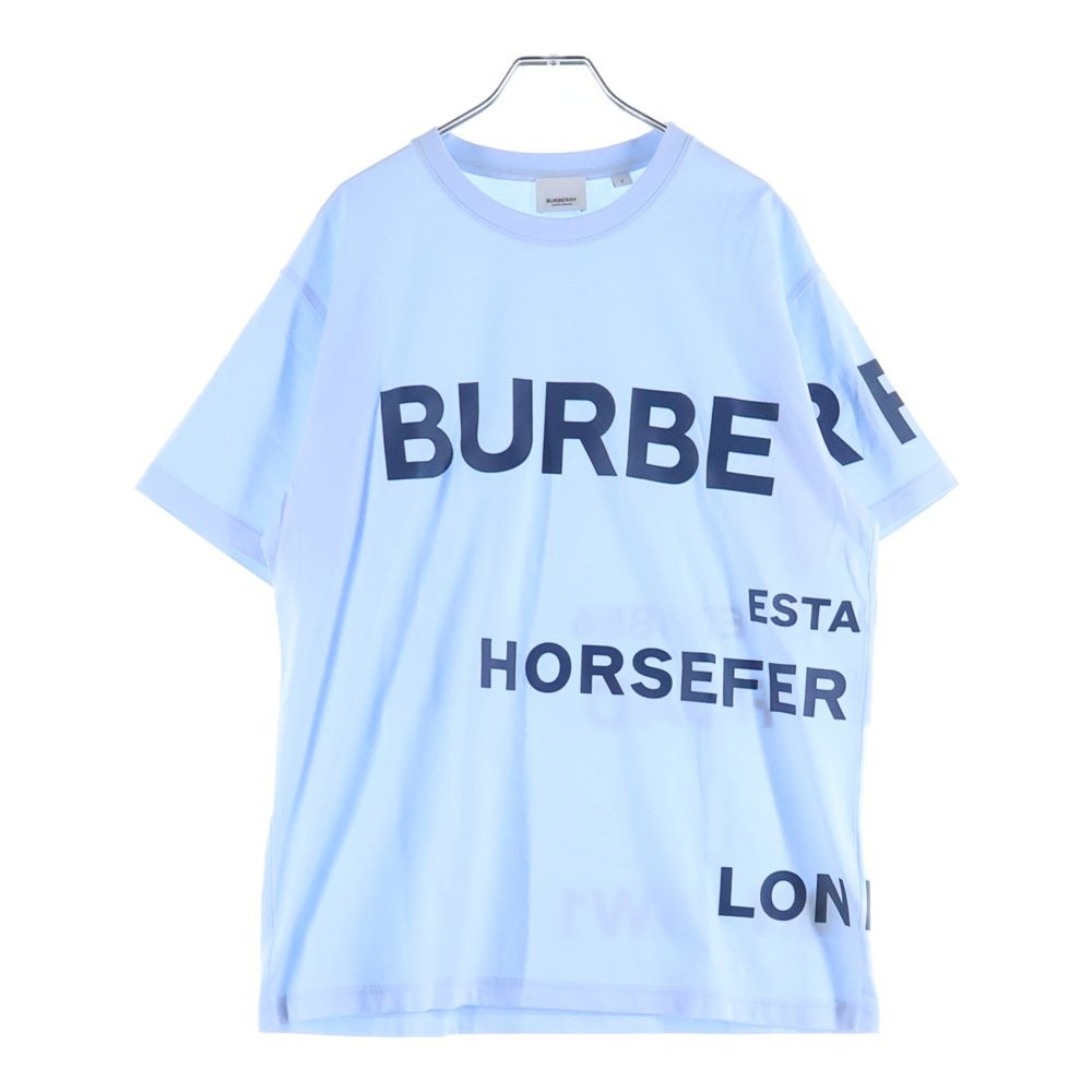 BURBERRY (バーバリー) ホースフェリーロゴ クルーネック半袖Tシャツ 