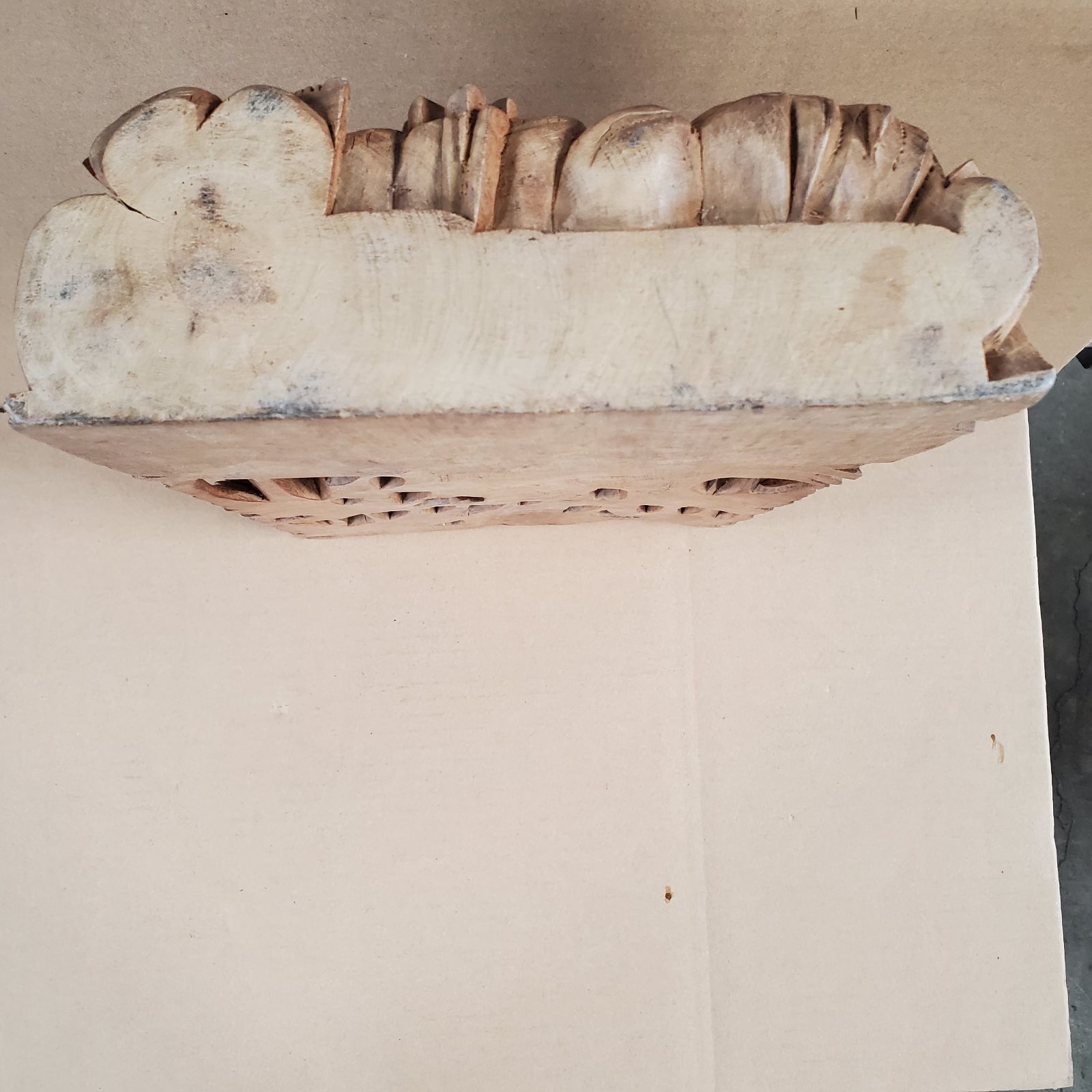 インドネシア 透し彫り ヴィンテージ レリーフ 壁掛け バリ彫刻 木彫画