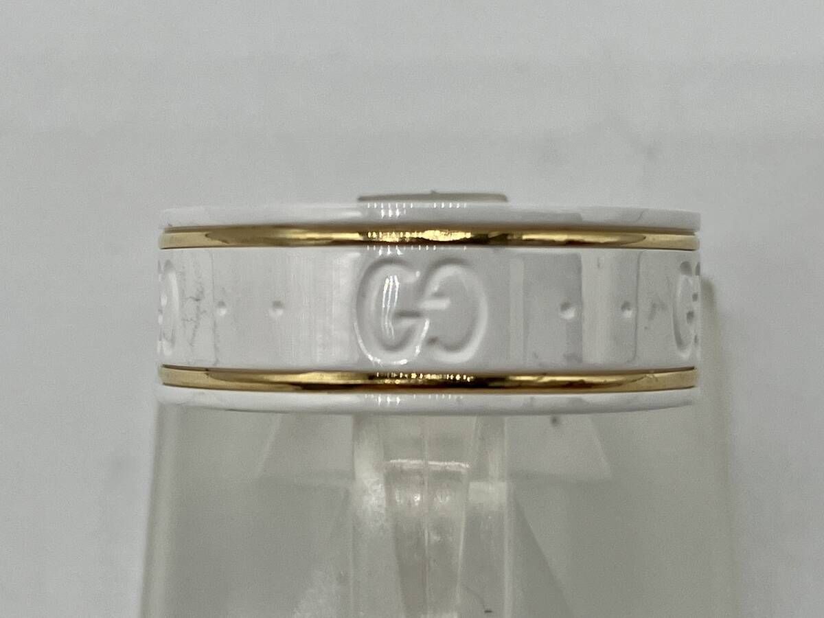 GUCCI グッチ アイコンリング ホワイト K18 750 7 #6.5 - メルカリ