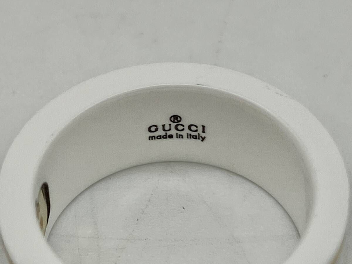 GUCCI グッチ アイコンリング ホワイト K18 750 7 #6.5 - メルカリ