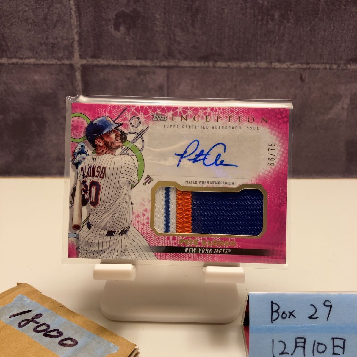 2022 Topps Pete Alonso 66/75 直筆サインカード New York Mets 