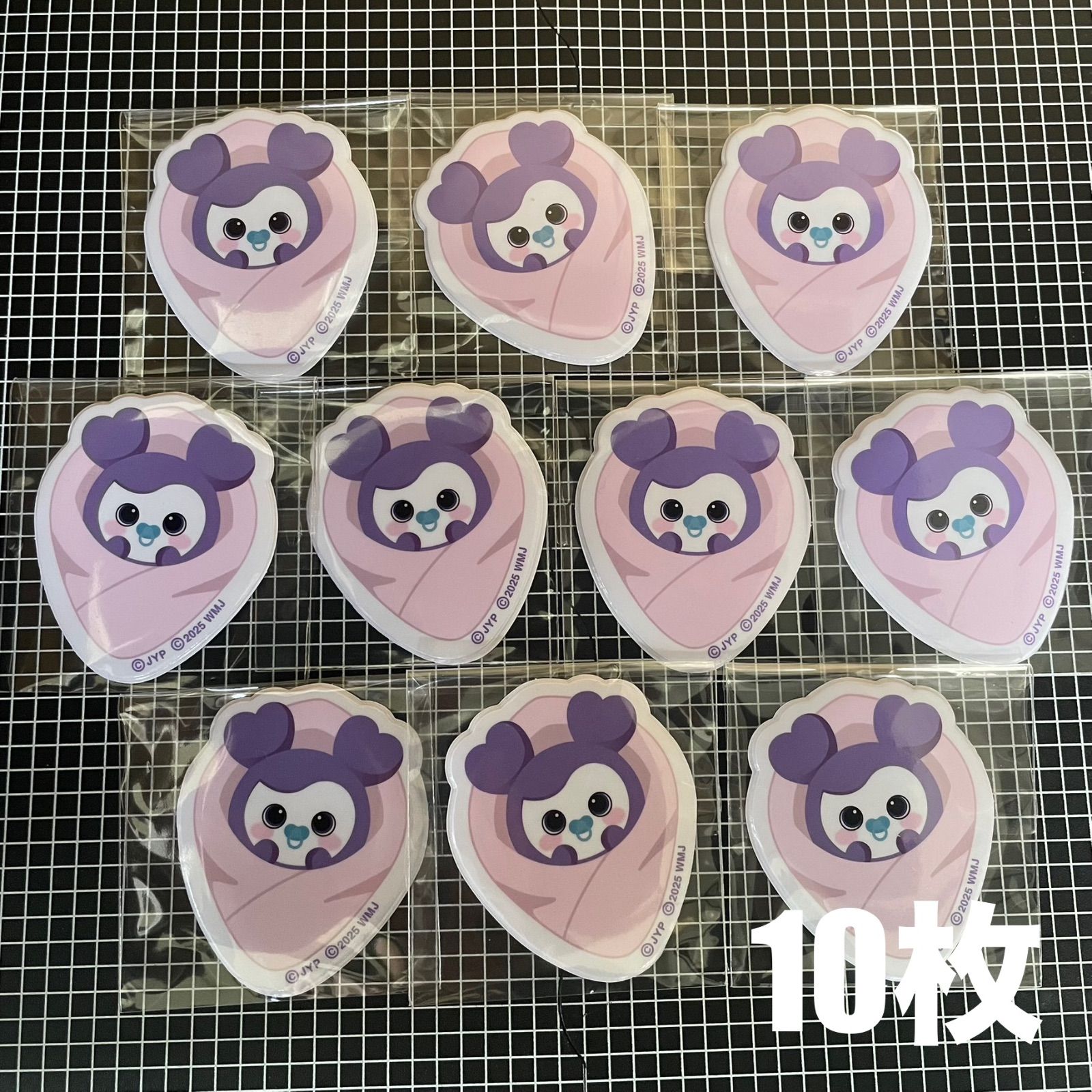 TWICE LOVELYS サナ ラブリー 【サイズ W53×64mm】【10枚】ぷっくり