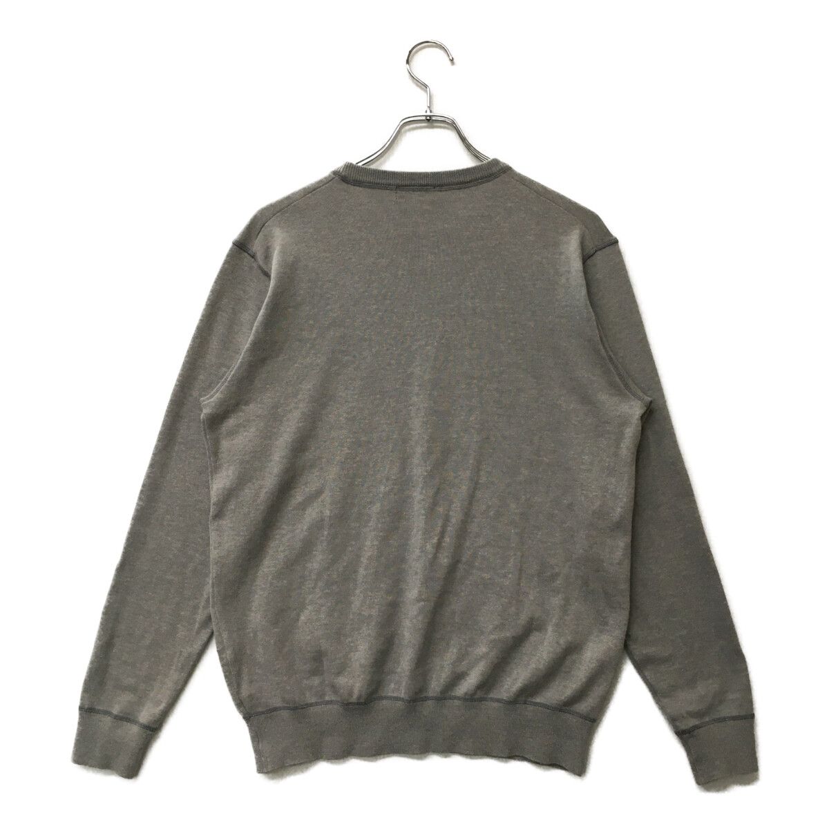 中古 メンズ マンシングウェア Munsing wear ニット M グレー 長袖