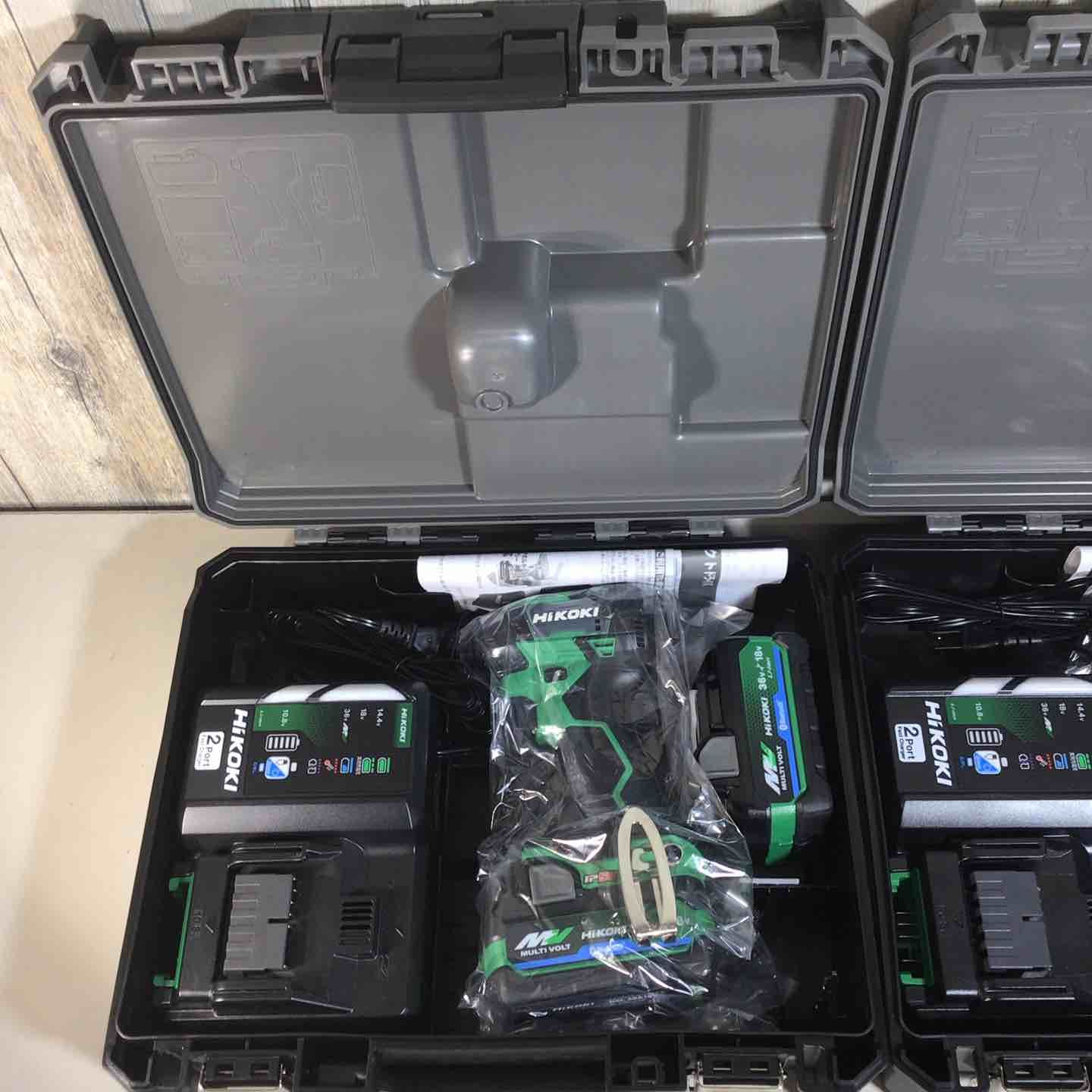 ♥品 ハイコーキ HIKOKI 日立 コードレス インパクトドライバ アグレッシブグリーン WH 36 DD 2 XHLSZ 2台 フルセット インパクト グリーン 緑 充電式