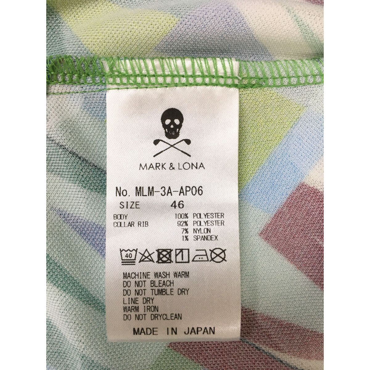 未使用品 メンズ マークアンドロナ MARK&LONA 半袖ポロシャツ 46(M