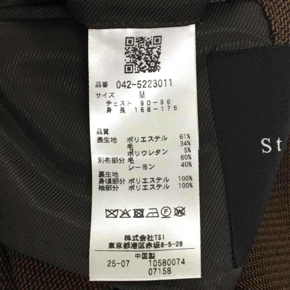 美品】セントアンドリュース テーラードジャケット ブラウン 織生地
