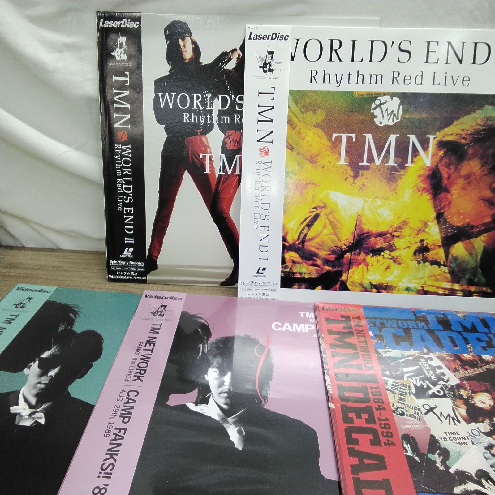LD盤 TMN セット WORLD‘S END Ⅰ Ⅱ RANKS the LIVE２ LIVE３ 1984-1994 S 967