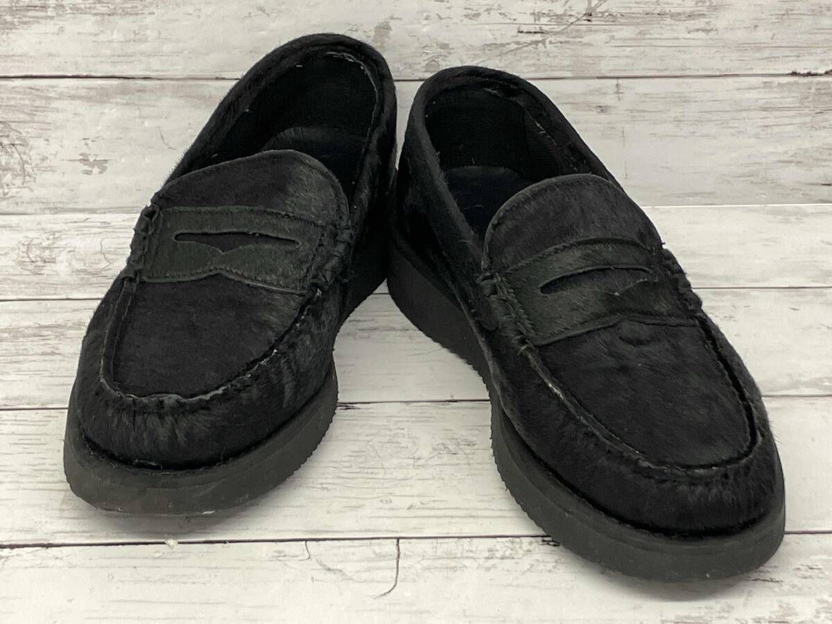 Engineered Garments × SEBAGO／ローファー／ブラック／ハラコ
