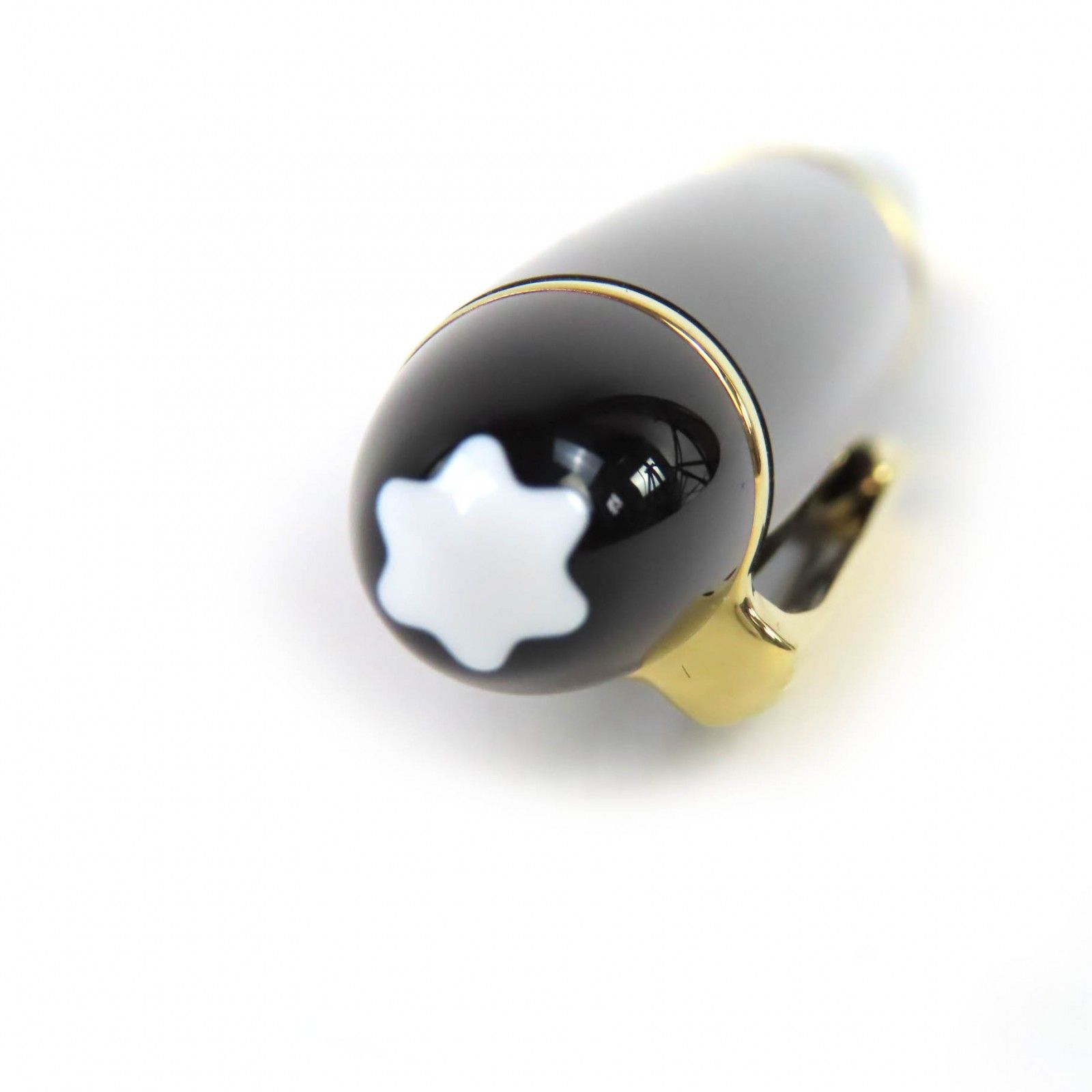 △ モンブラン MB 10456 マイスターシュテュック ル グラン ホワイトスター ツイスト式 ボールペン ブラック ゴールド ドイツ製 メンズ