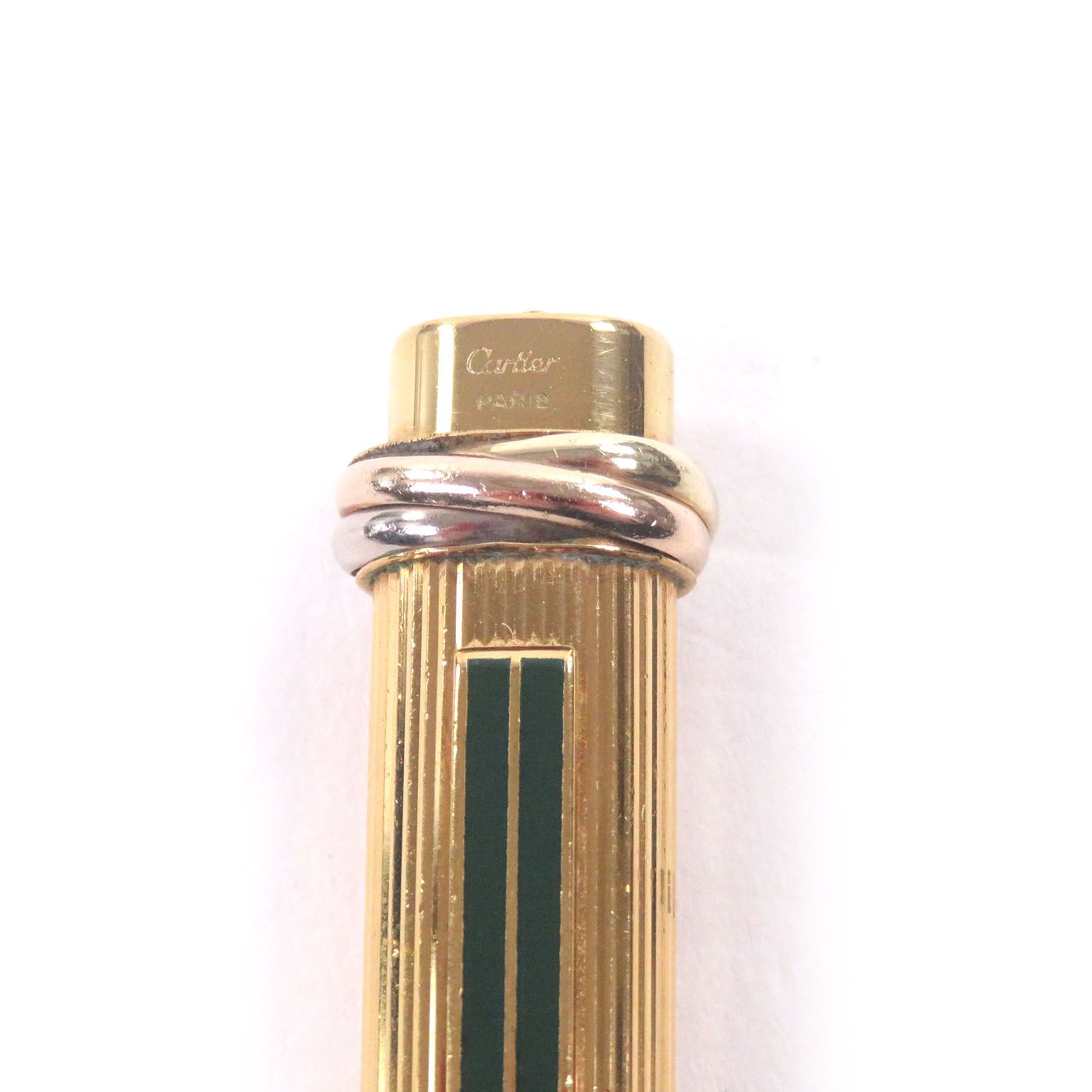良品□Cartier カルティエ ヴィンテージ トリニティ ストライプ柄