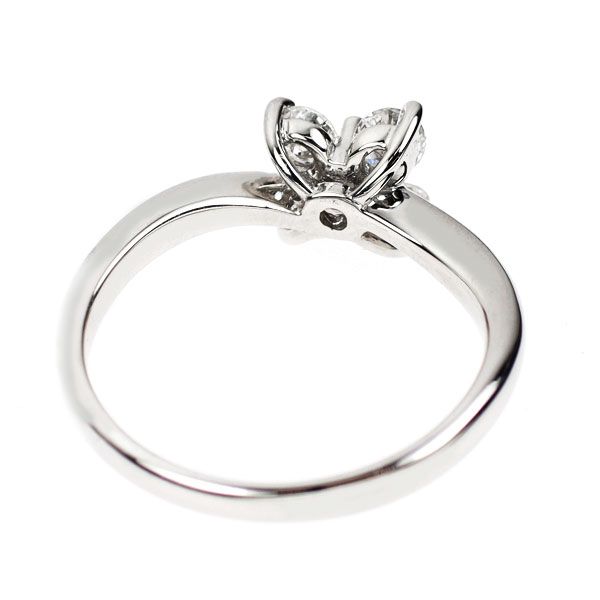 Pt900 トリートイエローダイヤモンド リング 0.07ct D0.46ct フラワー