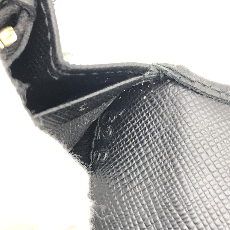 【中古】PRADA サフィアーノロングウォレット 62 B ブラック ▲パスケースなし　プラダ[17][240017751853] 中古】PRADA サフィアーノロングウォレット 62 B ブラック △パス