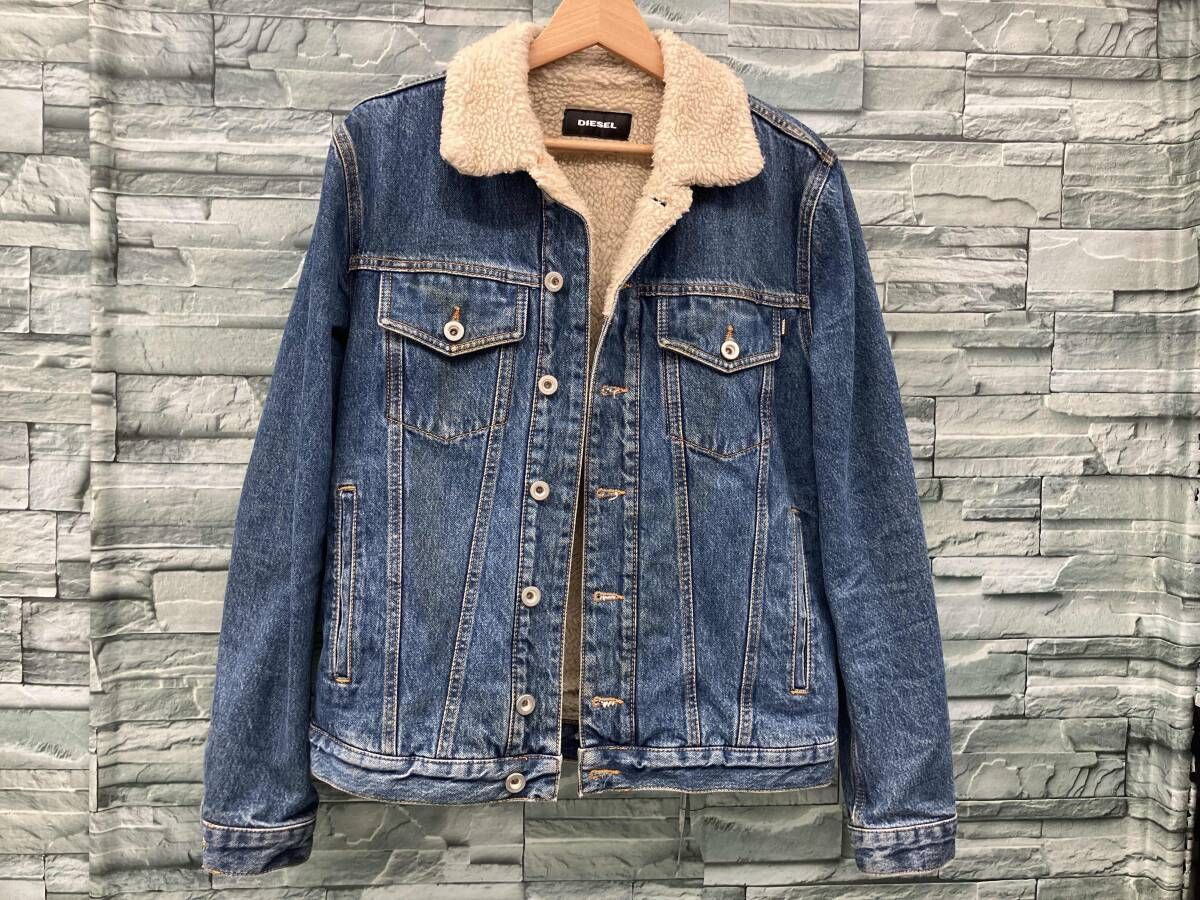 DIESEL/Gジャン(デニムジャケット)/ボア/ブルー/Sサイズ/ディーゼル